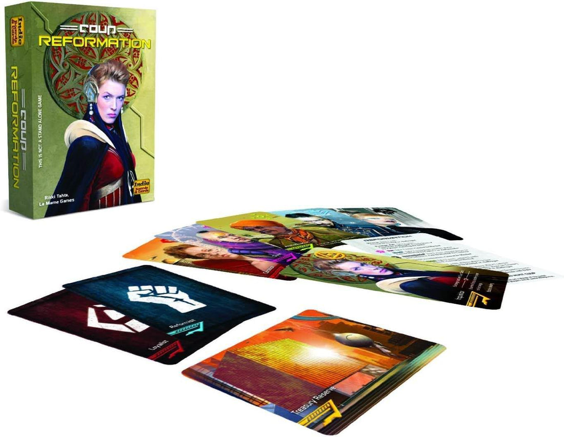 【徹底レビュー】ボードゲーム『クー（Coup: Reformation）』｜数分で熱狂！嘘と度胸の心理戦を完全解説