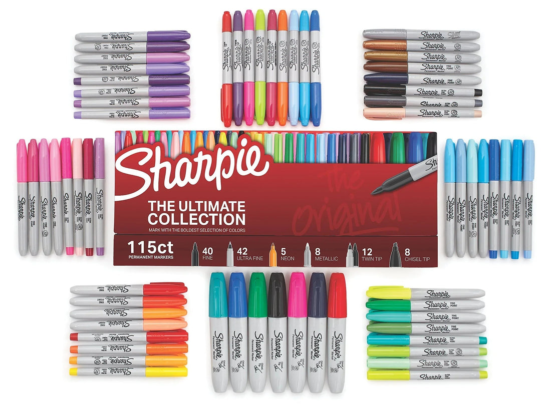 【徹底レビュー】Sharpie Ultimate Collection 115本セットの魅力｜全115色・5種のペン先で創造性を解放する
