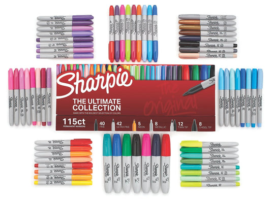 【徹底レビュー】Sharpie Ultimate Collection 115本セットの魅力｜全115色・5種のペン先で創造性を解放する