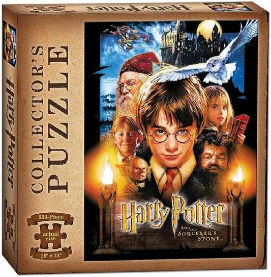 ジグソーパズル ハリー・ポッターと賢者の石 550ピース USAopoly 公式ライセンス 映画モチーフ ホグワーツ 魔法学校 冒険 知的好奇心 忍耐力 空間認識能力向上 家族向け 中級者向け 適度な難易度 完成サイズ約45cm×60cm