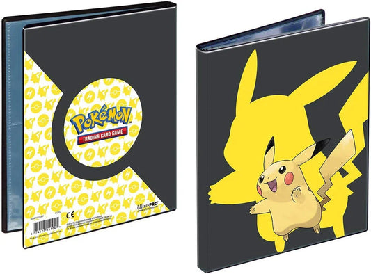 ポートフォリオ ピカチュウ 4ポケットポートフォリオ Ultra Pro ポケモンカードコレクション整理 保管公式製品 トレーディングカード収納 高透明度ページ10枚 ポリプロピレン素材 アーカイブセーフ 大容量カード収納40枚から80枚対応