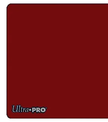 無地カラープレイマット ソリッドレッドプレイマット Ultra Pro プレミアム生地 滑り止めゴム スタンダードサイズ 24インチ×13.5インチ トレーディングカードゲーム 高耐久 高機能 ゲーム環境向上 赤色 多用途 ゲームプレイ保護