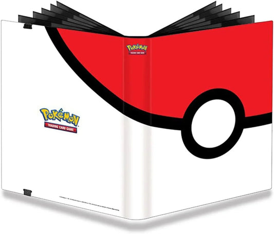 カードストレージ モンスターボール フルビュー ポケモン用プロバインダー Ultra Pro 公式ライセンス 9ポケット 大容量360枚収納 サイドローディング非PVC素材 酸不使用 高耐久 カードコレクション整理保護 携帯便利 ゴムバンド付き