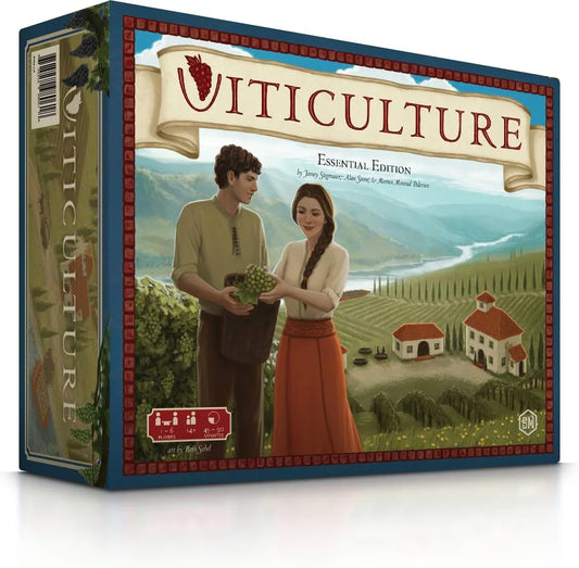 ボードゲーム Viticulture Essential Edition トスカーナの丘で紡ぐワイナリー経営 ヴィティカルチャー 美しいトスカーナの丘陵地帯 戦略的ワーカープレイスメント 労働者配置 季節変化 四季折々の農園経営 