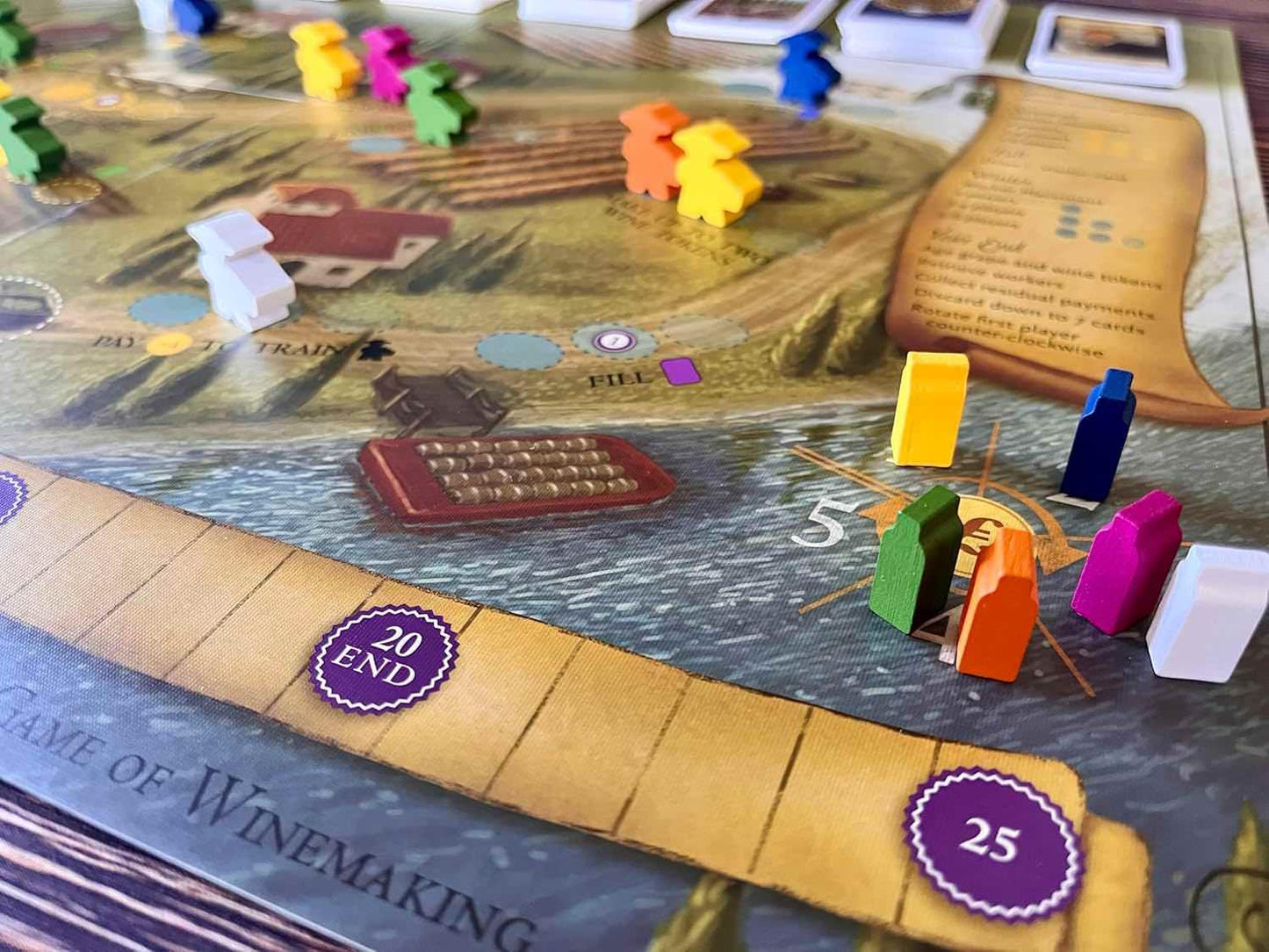 ボードゲーム Viticulture Essential Edition トスカーナの丘で紡ぐワイナリー経営 ヴィティカルチャー 美しいトスカーナの丘陵地帯 戦略的ワーカープレイスメント 労働者配置 季節変化 四季折々の農園経営 