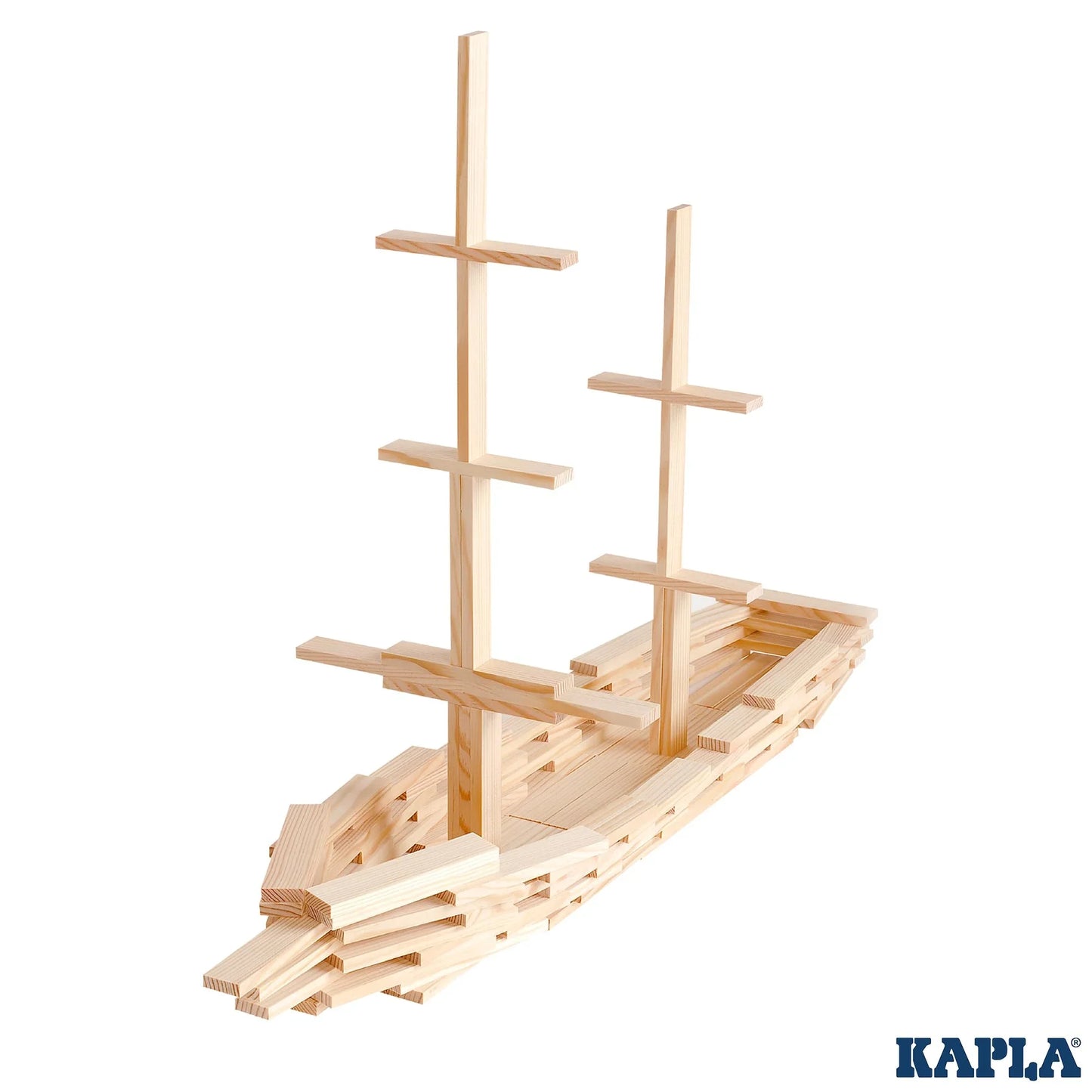 アウトレット品 木製ブロック KAPLA 200ピースセット カプラ フランス海岸松 使用 高精度加工 黄金比 1対3対15比率 安全素材 教育玩具 持続可能素材 収納ダンボール箱付き 初心者向け説明書付 ヨーロッパ製 無限創造力 家族遊び 知育玩具 積み木