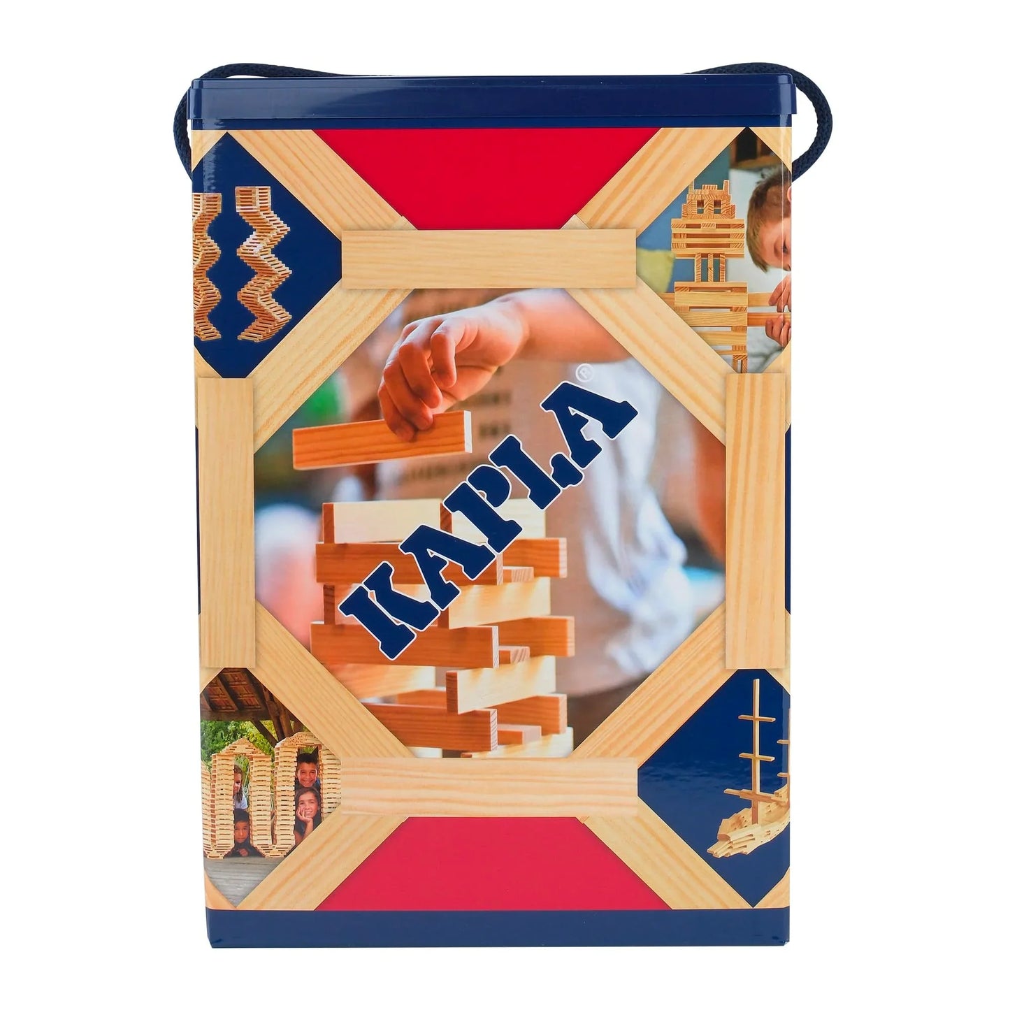 アウトレット品 木製ブロック KAPLA 200ピースセット カプラ フランス海岸松 使用 高精度加工 黄金比 1対3対15比率 安全素材 教育玩具 持続可能素材 収納ダンボール箱付き 初心者向け説明書付 ヨーロッパ製 無限創造力 家族遊び 知育玩具 積み木