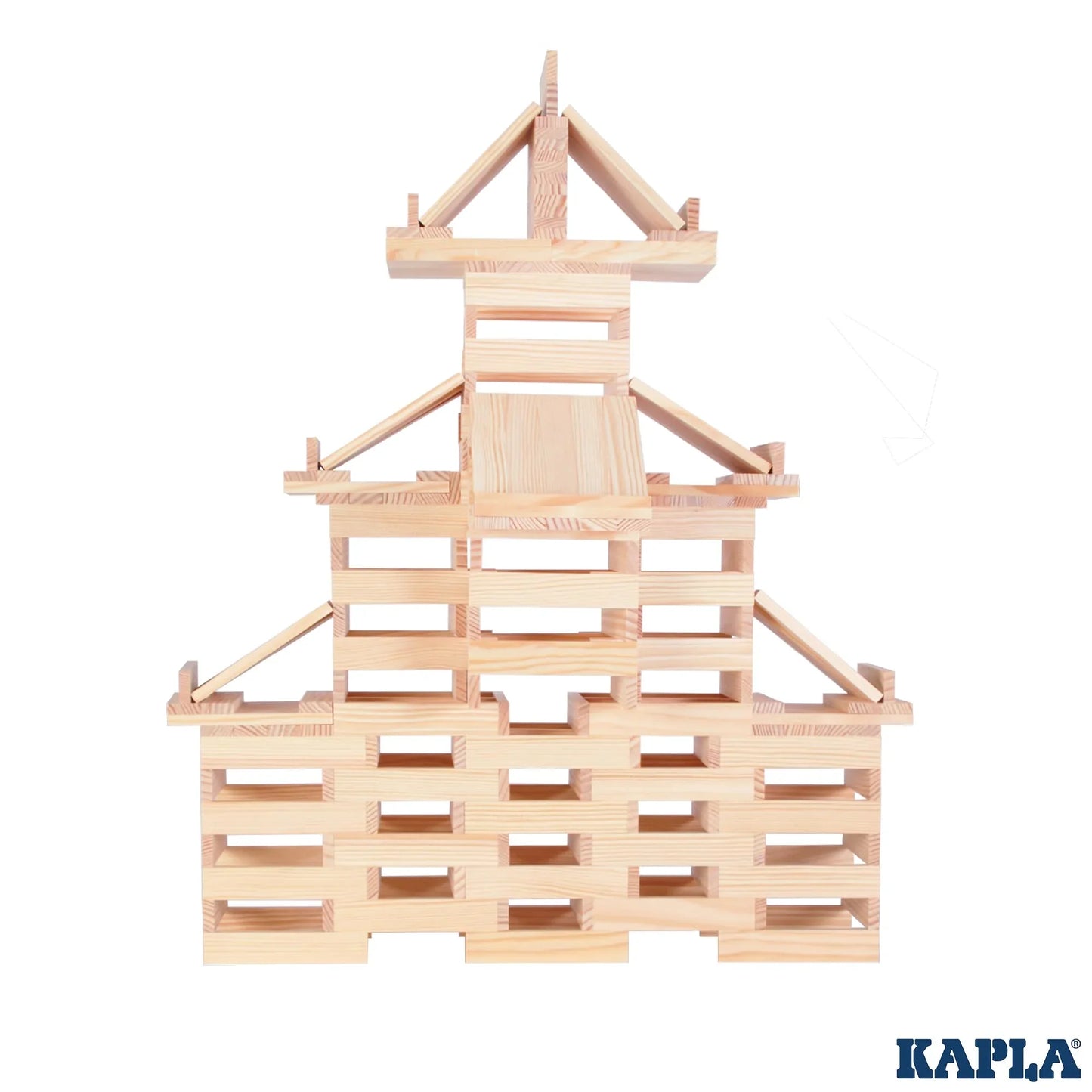 アウトレット品 木製ブロック KAPLA 200ピースセット カプラ フランス海岸松 使用 高精度加工 黄金比 1対3対15比率 安全素材 教育玩具 持続可能素材 収納ダンボール箱付き 初心者向け説明書付 ヨーロッパ製 無限創造力 家族遊び 知育玩具 積み木