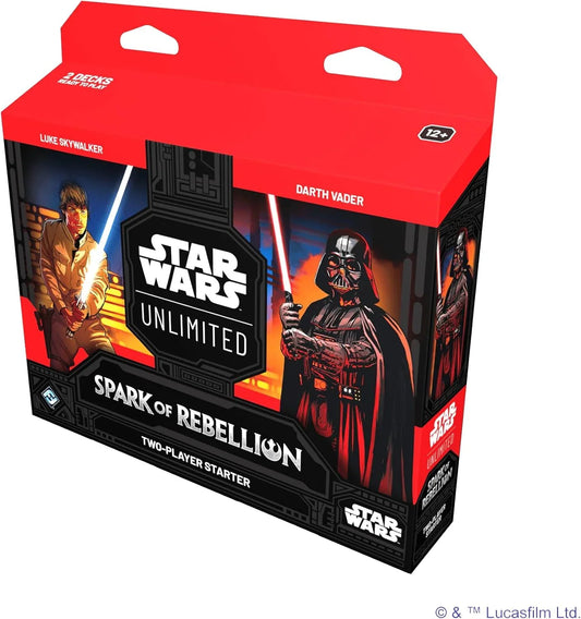 トレーディングカードゲーム Star Wars Unlimited Trading Card Game Spark of Rebellion 2-Player Starter Deck Set Fantasy Flight Games フォース光闇対決ルークスカイウォーカー 英語版 日本語説明書なし