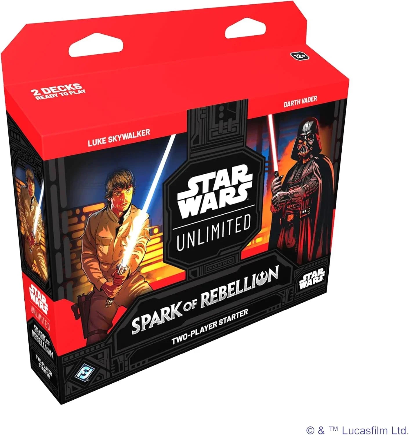 トレーディングカードゲーム Star Wars Unlimited Trading Card Game Spark of Rebellion 2-Player Starter Deck Set Fantasy Flight Games フォース光闇対決ルークスカイウォーカー 英語版 日本語説明書なし