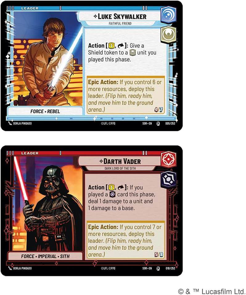トレーディングカードゲーム Star Wars Unlimited Trading Card Game Spark of Rebellion 2-Player Starter Deck Set Fantasy Flight Games フォース光闇対決ルークスカイウォーカー 英語版 日本語説明書なし