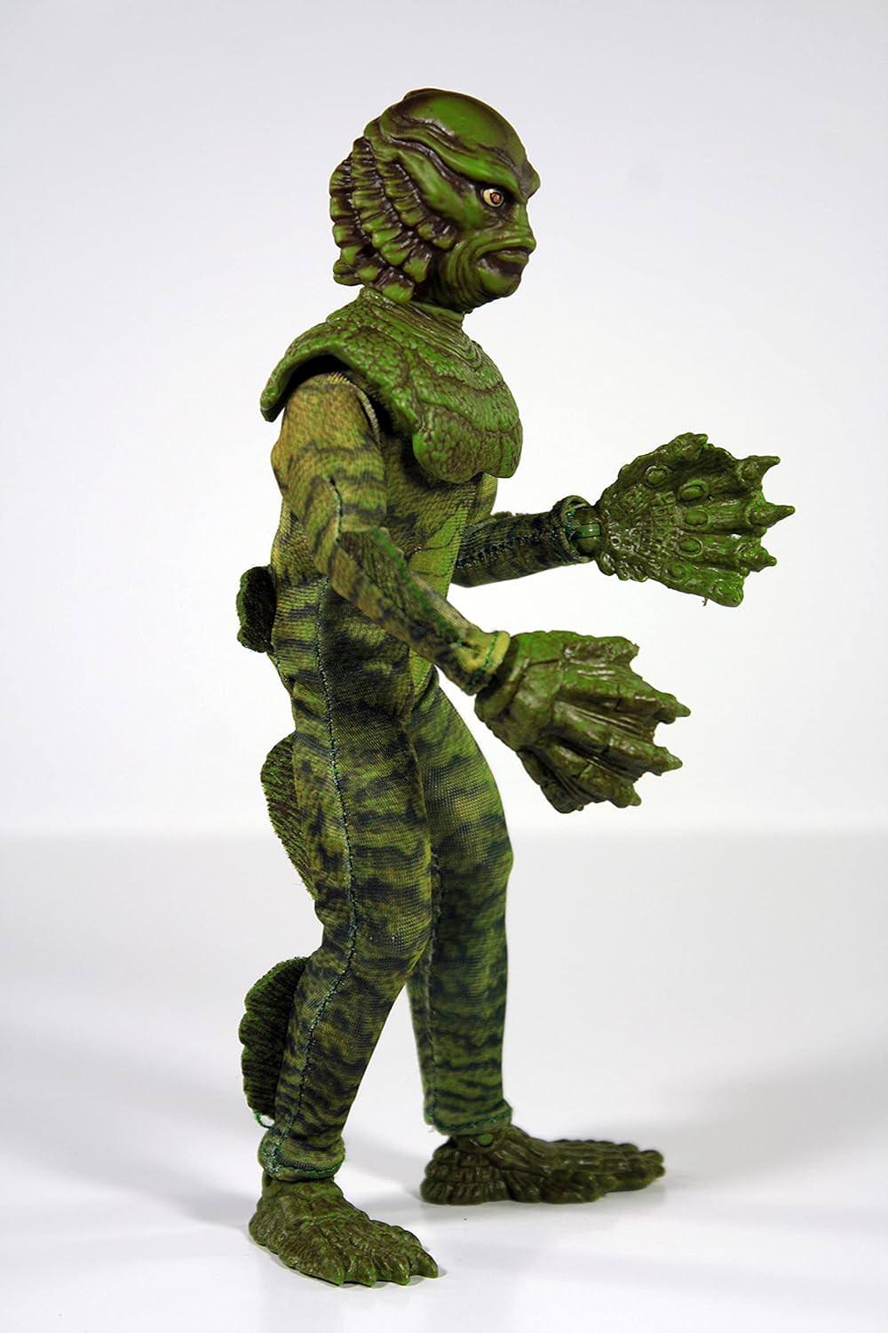 フィギュア MEGO ユニバーサルモンスターズ クリーチャー・フロム・ザ・ブラック・ラグーン ギルマン 約20cm アクションフィギュア 本物布製衣装 14可動ポイント 映画大アマゾンの半魚人 往年名作モンスター映画再現 クラシック8インチ