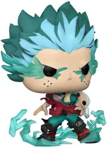 フィギュア Funko POP アニメーション 僕のヒーローアカデミア インフィニット デク with エリ 堀越耕平 雄英高校 特徴的なポーズ 雷光エフェクト 緑色戦闘服 白髪角 女の子 個性操作 巻き戻し 力100パーセント 背負い救出