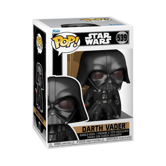 フィギュア ダースベイダー Pop Vinyl BobbleHead スターウォーズ オビワンケノービ Funko公式 ライセンス 高さ127cm 黒いヘルメット 赤ライトセイバー 首振り機能 台座付 デフォルメ仕様 ウィンドウボックス仕様 コレクター向け