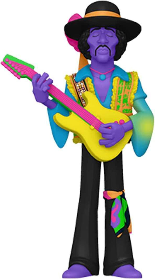 フィギュア Jimi Hendrix Blklt Funko Vinyl Gold フィギュア ロック音楽 革新的なギタリスト ジミヘンドリックス ブラックライトエディション プレミアムコレクション 高さ約14.1cm 鮮やかな色彩 精巧なディテール