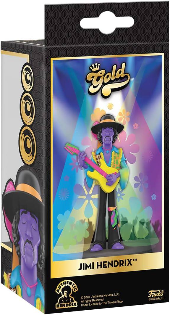 フィギュア Jimi Hendrix Blklt Funko Vinyl Gold フィギュア ロック音楽 革新的なギタリスト ジミヘンドリックス ブラックライトエディション プレミアムコレクション 高さ約14.1cm 鮮やかな色彩 精巧なディテール