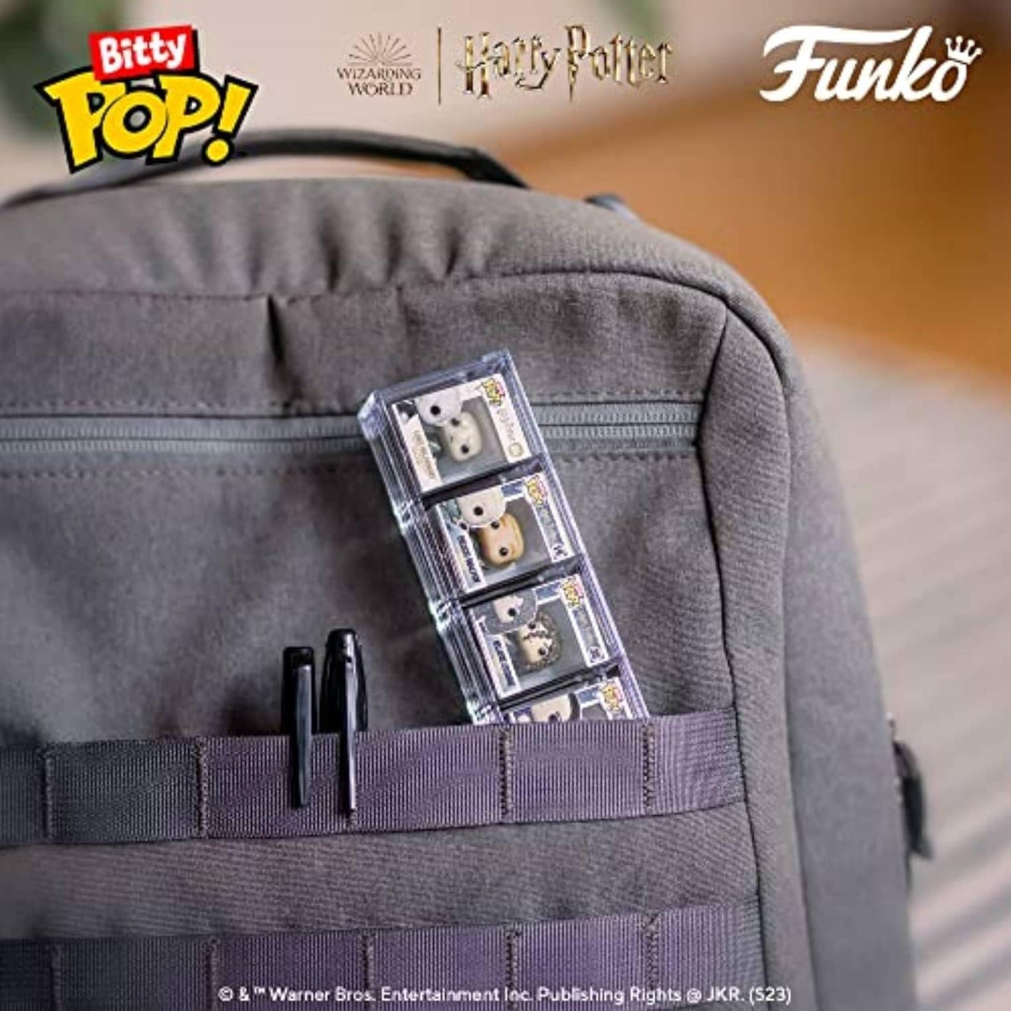 フィギュア Funko Bitty POP ハリー・ポッター ハーマイオニー イン ローブ 4パック 魔法キャラクター ミニチュア コレクション ホグワーツ グリフィンドール 黒ローブ エマ ワトソン 演じる 小型 高精細 デフォルメ キュート
