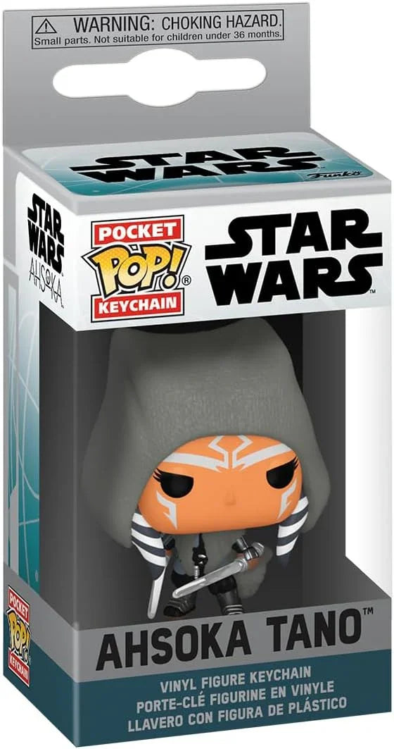 フィギュア Pocket Pop Star Wars アソーカ タノ ローザリオ ドーソン 銀河帝国崩壊後 銀河の新たな脅威調査 独自のジェダイ哲学 二本ライトセーバー持ち運び便利ポケットサイズ モントラルとレクの特徴的デフォルメスタイル