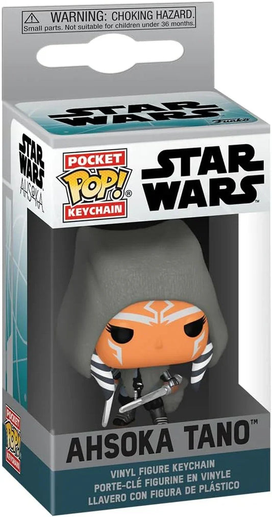 フィギュア Pocket Pop Star Wars アソーカ タノ ローザリオ ドーソン 銀河帝国崩壊後 銀河の新たな脅威調査 独自のジェダイ哲学 二本ライトセーバー持ち運び便利ポケットサイズ モントラルとレクの特徴的デフォルメスタイル