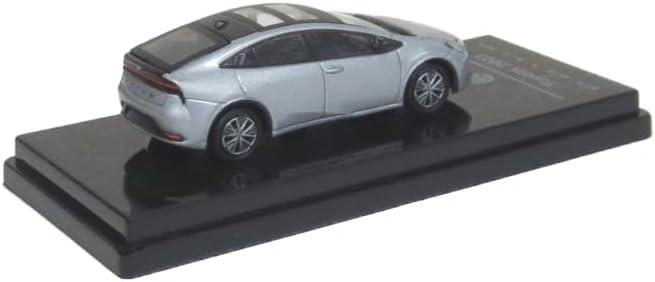 ミニカー 1/64スケール PARAGON トヨタ プリウス 2023モデル パラゴン カッティングエッジシルバー ボディカラー 左ハンドル LHD仕様 高品質 精密再現 完成品 PARA64シリーズ コレクションに最適 小型模型 手のひらサイズ 自動車ファン向け