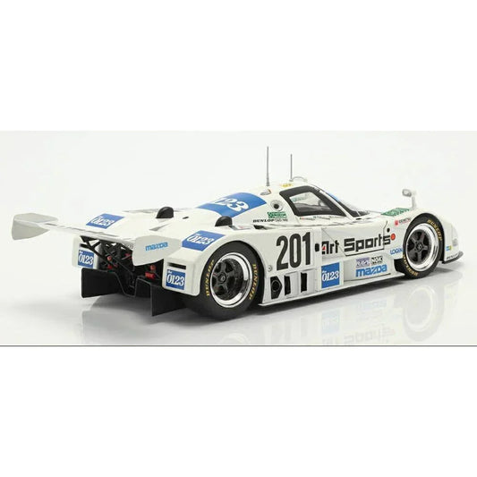 ミニカー マツダ787 ルマン24時間レース 1990年出場モデル CMR社 1/18スケール 精巧再現 アートスポーツカラーリング 流麗ボディライン 特徴的エアロパーツ スポンサーロゴ ヘッドライト 空力パーツ ホイール 緻密作り込み インテリア精密