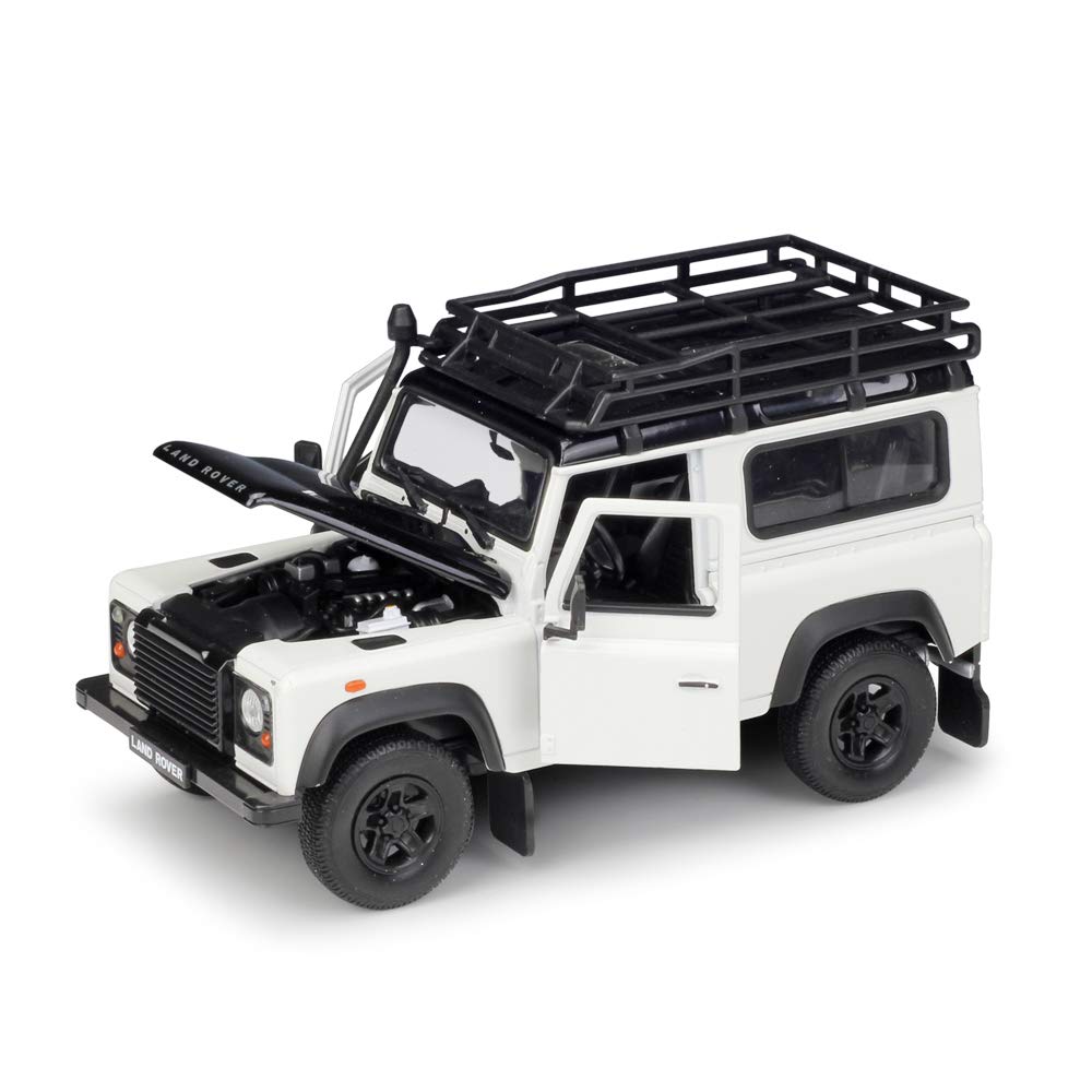 Willy 1/24 Land Rover Defender ランドローバー ディフェンダー ホワイト with roof rack and snorkel