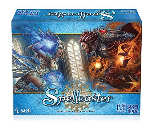 カードゲーム Spellcaster 魔法の戦いで称号を目指す戦略カードゲーム ブランド Spellcaster 主要特徴 60種類の呪文カード 戦闘召喚回復魔術の4つの魔法分野 2人から4人プレイ可能 20から30分の奥深い戦略性と手軽さ