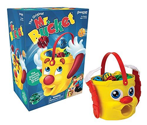 ボードゲーム Pressman Mr. Bucket Game プレッスマン 活発な動き 回転機能 ボール吐き出し 家族向け懐かしの名作 90年代復刻版 遊びながら反射神経向上 子どもの成長促進 3歳以上対応 高品質耐久性 電池駆動 電池別売