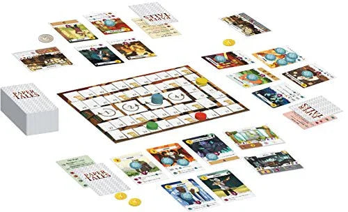 ボードゲーム Paper Tales 紡ぎ出される王国の物語 Stronghold Games 英語版 経年変化システム 採用キャラクター多彩な戦術 伝説ポイント獲得 プレイ人数二から五人 時間十五から三十分 対象十二歳以上 