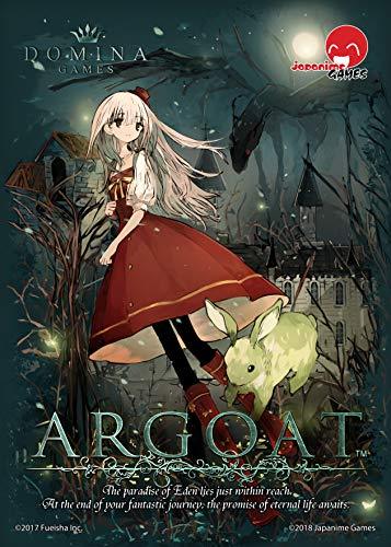 ボードゲーム Argoat アルゴート Japanime Games 伝説の楽園エデンを探求する本格アドベンチャーゲーム 知識の断片収集と交渉戦略 プレイヤー3ー5人 対象年齢10歳以上 プレイ時間45ー60分 木製駒とカード使用 