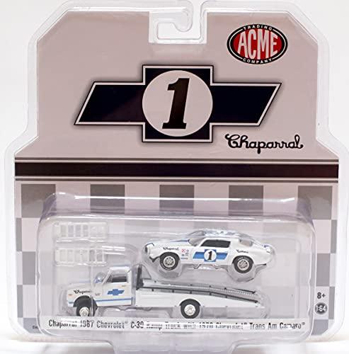 ACME CHEVROLET ランプトラック C-30 TRANS AM CAMARO 1967 1/64 ダイキャスト アメリカンカー レース サポートカー ヴィンテージ クラシックカー レプリカ モデルカー スケールモデル 精密再現 ディスプレイ コレクターアイテム - Trade Center