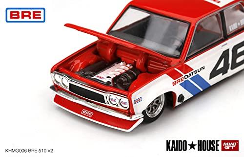 ミニカー ダットサン510 プロストリート仕様 MINI GT 北米市場人気 名車再現 精密ディテール フェンダー ホイール付き レーシングカスタム ボディリアリティ コレクション向け プレゼント最適 クラシックカーファン必見