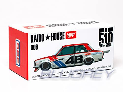 ミニカー ダットサン510 プロストリート仕様 MINI GT 北米市場人気 名車再現 精密ディテール フェンダー ホイール付き レーシングカスタム ボディリアリティ コレクション向け プレゼント最適 クラシックカーファン必見