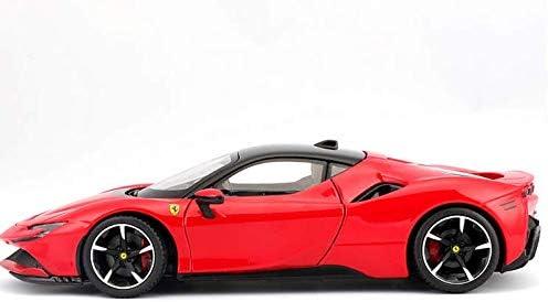 アウトレット品 ダイキャストモデルカー フェラーリ SF90ストラダーレ 1 24スケール ロッソコルサ レッド フェラーリ ハイブリッドスーパーカー 最新技術搭載 高精度ディテール 再現 インテリア表現 コレクション向け 高速走行性能