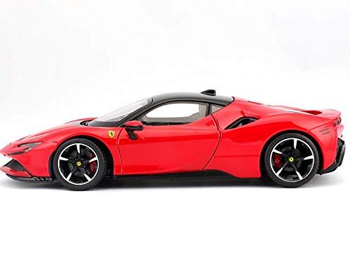 ダイキャストモデルカー フェラーリ SF90ストラダーレ 1 24スケール ロッソコルサ レッド フェラーリ ハイブリッドスーパーカー 最新技術搭載 高精度ディテール 再現 インテリア表現 コレクション向け 高速走行性能 1000馬力 340km h