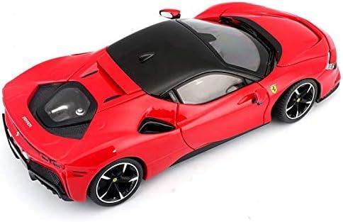 アウトレット品 ダイキャストモデルカー フェラーリ SF90ストラダーレ 1 24スケール ロッソコルサ レッド フェラーリ ハイブリッドスーパーカー 最新技術搭載 高精度ディテール 再現 インテリア表現 コレクション向け 高速走行性能