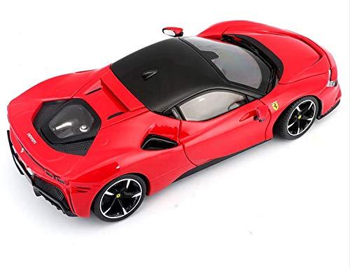 ダイキャストモデルカー フェラーリ SF90ストラダーレ 1 24スケール ロッソコルサ レッド フェラーリ ハイブリッドスーパーカー 最新技術搭載 高精度ディテール 再現 インテリア表現 コレクション向け 高速走行性能 1000馬力 340km h