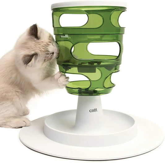 アウトレット品 給餌器 Catit Senses 2.0 フードツリー 猫用 知能刺激 食事ペース促進 安全設計 丈夫 早食い防止 遊びながら食べる 猫ちゃん用 ツリー型探索 本能刺激 健康維持 簡単投入 活動量増加 食品グレード素材 猫の知的好奇心対応