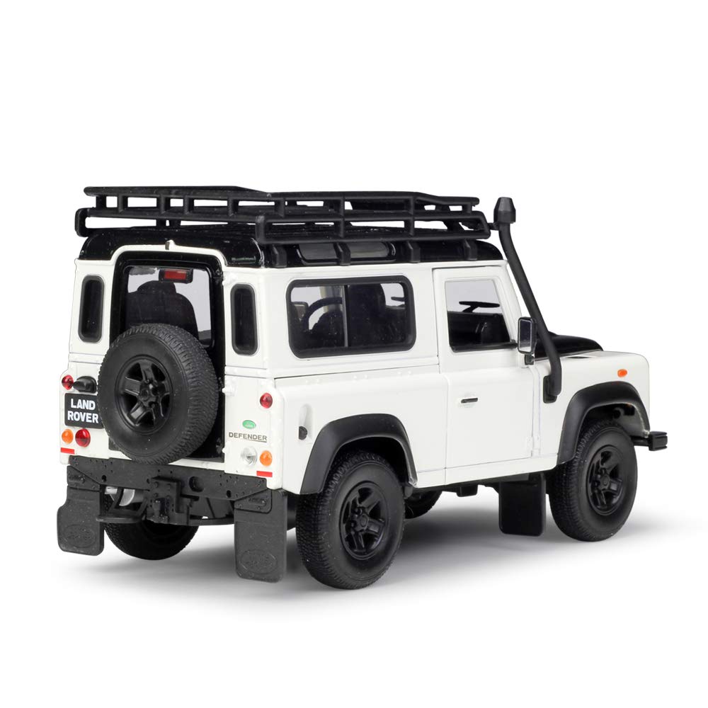 Willy 1/24 Land Rover Defender ランドローバー ディフェンダー ホワイト with roof rack and snorkel