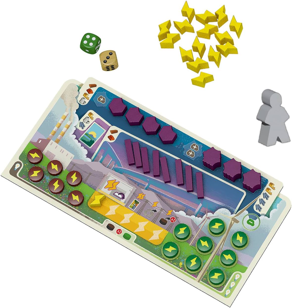 ボードゲーム CATAN New Energies カタン ニューエナジー Catan Studio 世界中で愛され続けている 現代社会 エネルギー問題 環境問題 戦略ゲーム 3名から4名 12歳以上 90分 英語版 スタンドアロンゲーム 21世紀 発電所