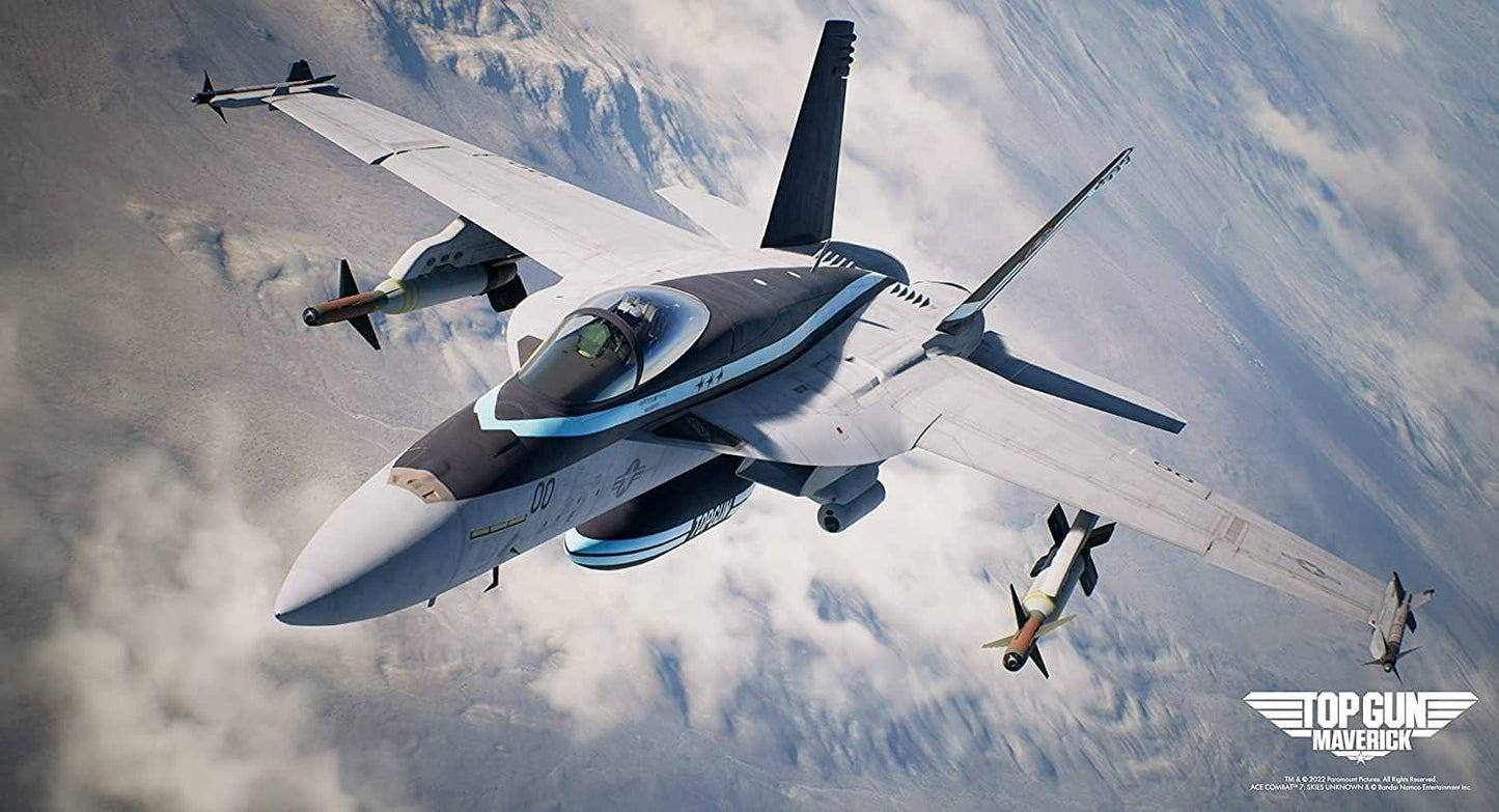 ゲーム ソフト Ace Combat 7 Skies Unknown Top Gun Maverick Edition バンダイナムコエンターテインメント 空戦シミュレーター 映画コラボ機体豊富カスタマイズ自由度高いリアル気象戦術複雑オンライン対戦可能飛行自由満喫 並行輸入品