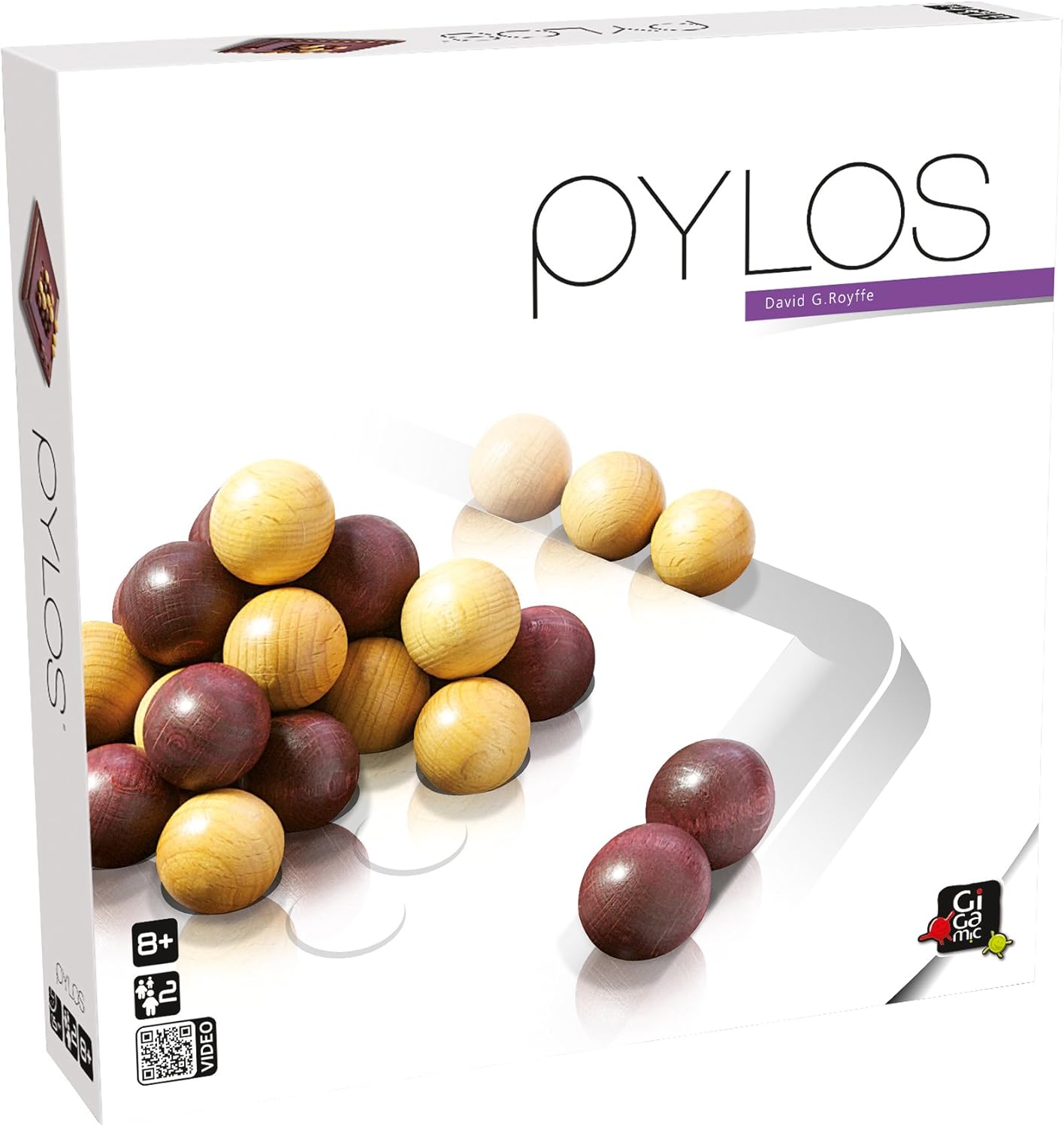 ボードゲーム Pylos Gigamic 木製ボード 立体ピラミッド構造 30個ボール 4×4 16窪み 簡単ルール 戦略的頭脳戦 ボール節約 戦略多彩 アドバンスドルール搭載 子供初心者対応 短時間ゲーム 世界評価受賞 上質デザイン