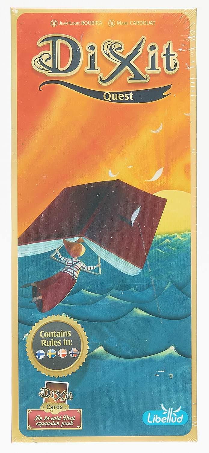 カードゲーム Dixit Quest 拡張パック ジャン＝ルイ・ルビラ レジス・ボネセ 新規イラストカード84枚収録 Dixit Odyssey Journey 組み合わせ可能 12人 プレイ可能 多彩なストーリーテリング 想像力を刺激する魅力の世界