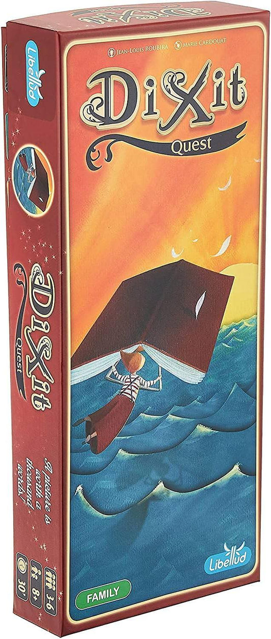 カードゲーム Dixit Quest 拡張パック ジャン＝ルイ・ルビラ レジス・ボネセ 新規イラストカード84枚収録 Dixit Odyssey Journey 組み合わせ可能 12人 プレイ可能 多彩なストーリーテリング 想像力を刺激する魅力の世界