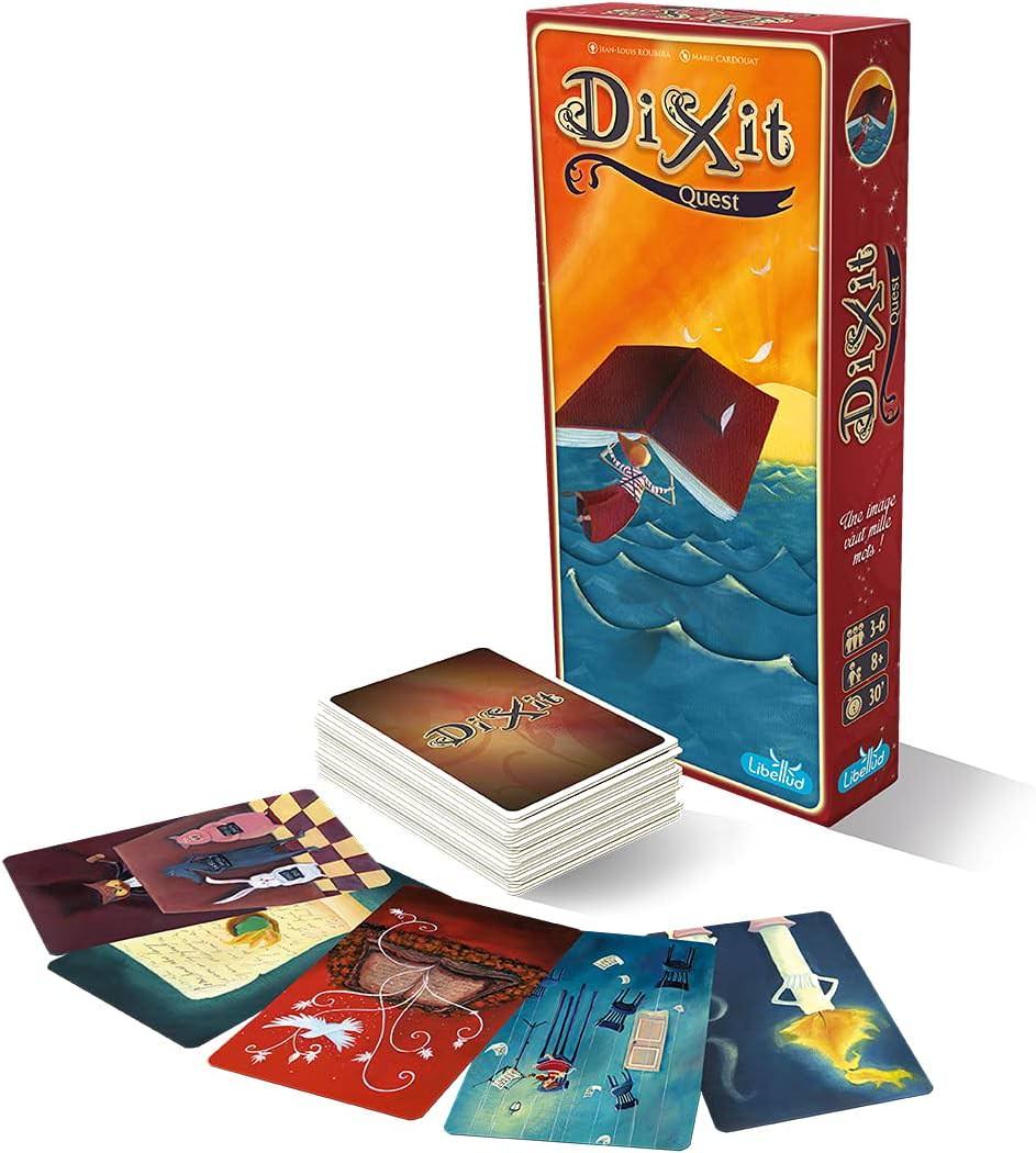 カードゲーム Dixit Quest 拡張パック ジャン＝ルイ・ルビラ レジス・ボネセ 新規イラストカード84枚収録 Dixit Odyssey Journey 組み合わせ可能 12人 プレイ可能 多彩なストーリーテリング 想像力を刺激する魅力の世界