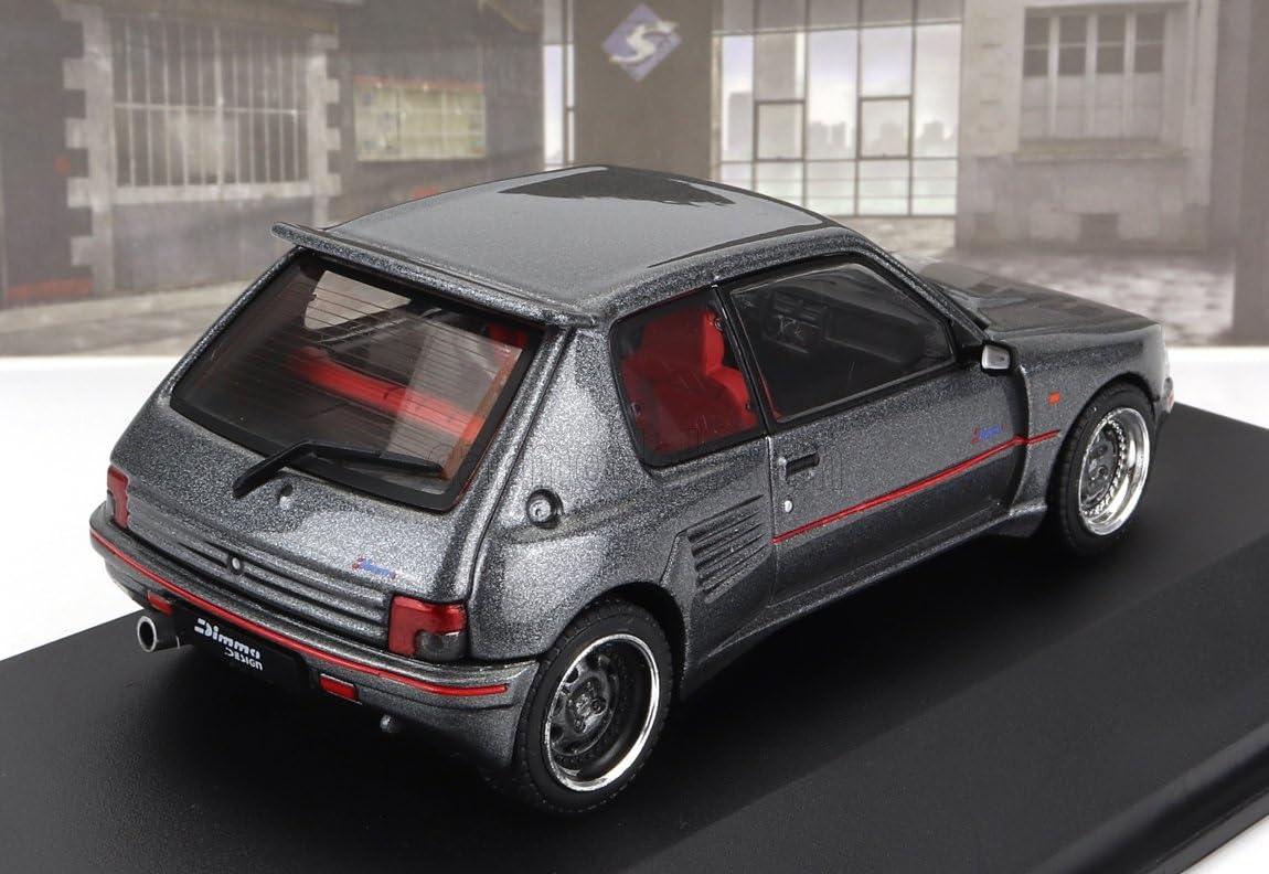 ミニカー プジョー 205 GTi DIMMA BODY KIT 1988年モデル ソリド 1/43スケール 精密再現 ワイドアグレッシブボディ 大型リアウイング 特徴的フロントバンパー チューニングカー文化象徴 限定希少モデル 80年代ホットハッチ 熱狂的ファン必須