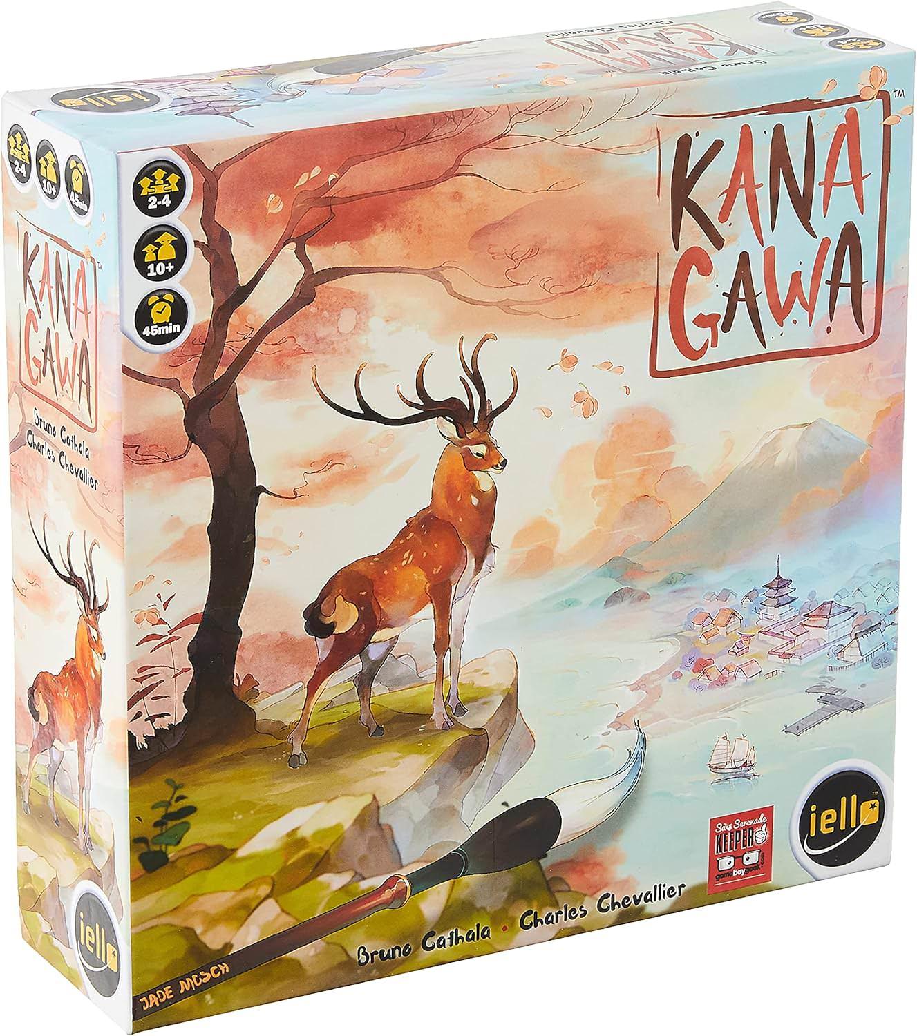 ボードゲーム Kanagawa 浮世絵の世界 葛飾北斎 戦略的 版画制作 日本伝統美 竹製ボード 72枚レッスンカード 2-4人 45分 10歳以上 免状獲得 強化スタジオ 戦略 考察 没入 感 拡張版 Yokai 版画完成 連続性 調和 ポイント