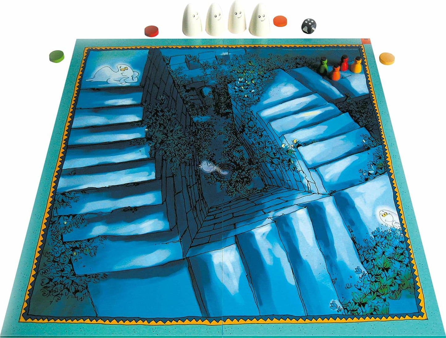 ボードゲーム 家族の思い出を彩る不思議なすごろくゲーム お化けに変身しながら階段を上る冒険 ドイツキッズゲーム大賞受賞作品 想像力と記憶力を自然と育む遊び 新感覚プレイ時間約15分 対象4歳以上