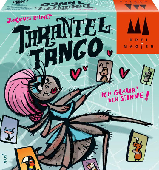 カードゲーム タランチュラ・タンゴ Tarantel Tango 笑い 驚き アクション 毛むくじゃら タランチュラ 踊り 動物 鳴き声 反射神経 集中力 家族 友人 短時間 7歳以上 ユニセックス 上級ルール 戦略性 