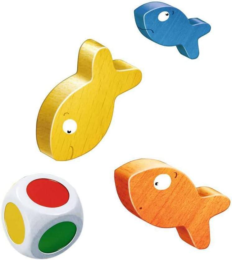 知育ボードゲーム Tempo kleine Fische テンポ クライネ フィッシェ Ravensburger 木製パーツ使用 高品質 耐久性 カラフルサイコロ付き 3歳から7歳対象 難易度調整可能 集中力 色認識力 社会性 発達促進 保育園 幼稚園多言語版 